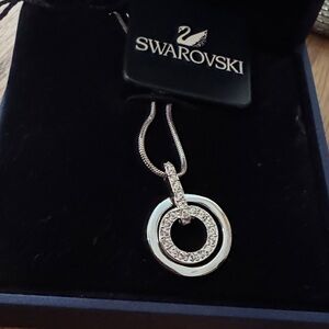 Swarovski Silver Circle Necklace